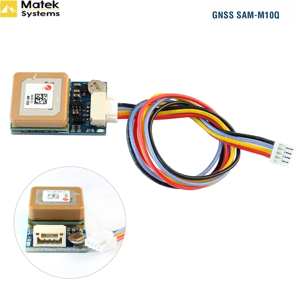 Matek Systems SAM-M10Q GPS GNSS Module with Compass High Precision M10 Receiver for RC Drone,UAV, Long Range Flight