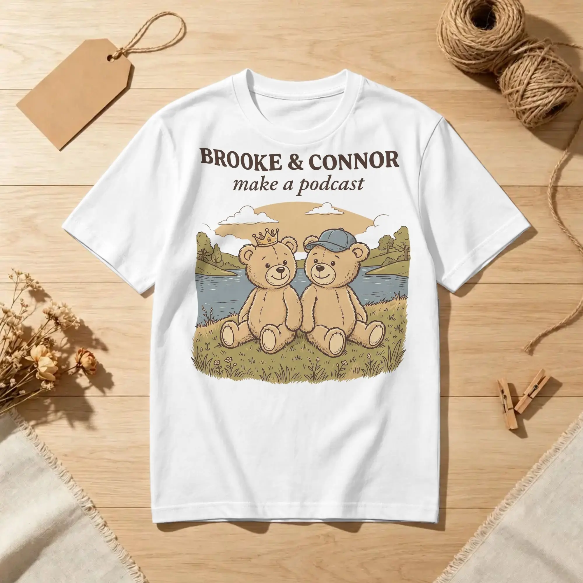 Bncmap Bear Brooke & Connor T Shirts Men Women's Cotton Hipster T-Shirt Crewneck  Tees Short Sleeve Clothes Printed