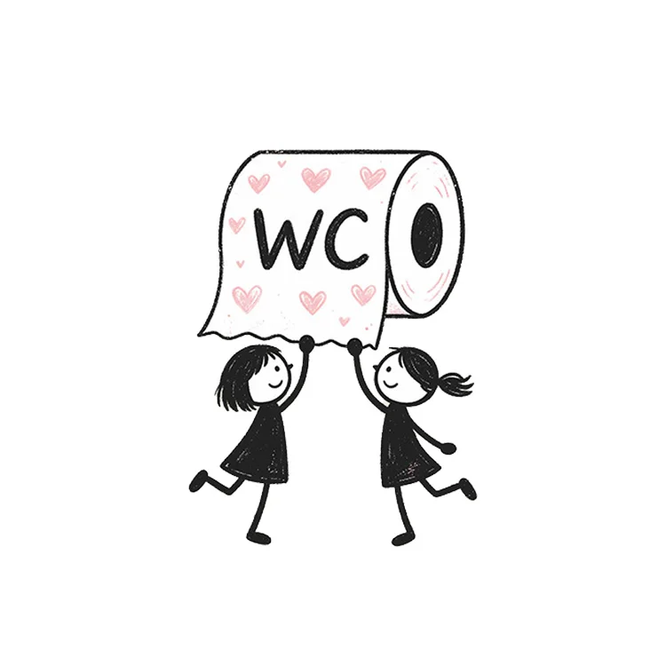 Interessante Love Roll Papier-Wandaufkleber, Badezimmer-Toiletten-Dekoration, Wandbild, Wohnzimmer-Schrank-Dekor, selbstklebende lustige Aufkleber – Detail 7