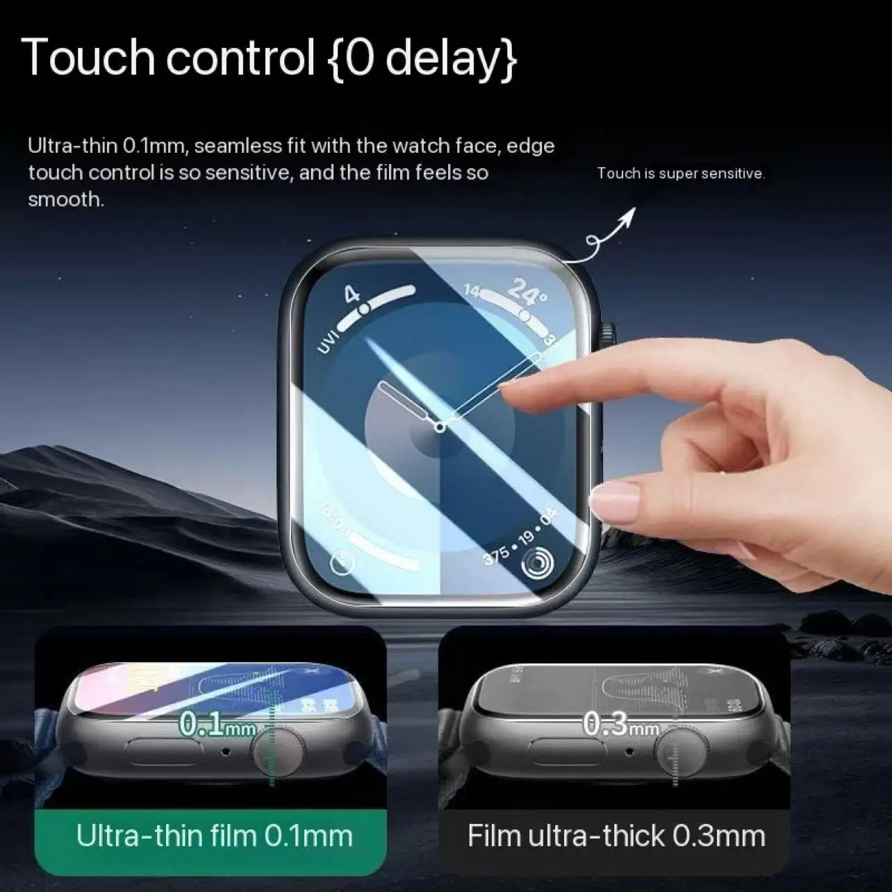 غشاء السيراميك لساعة أبل 9 5 6 SE 3 2 1 40 مللي متر 44 مللي متر 42 مللي متر 38 مللي متر الترا 49 مللي متر 7 8 41 مللي متر 45 مللي متر ثانية تركيب طبقة رقيقة واقية #1
