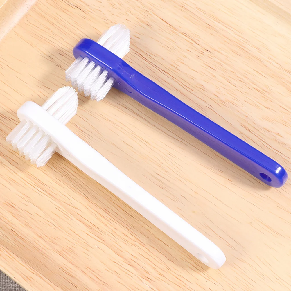 

8 Pcs Double-ended Denture Toothbrush Personal Household Small Braces Dental Mini Cleaning Tools Portable