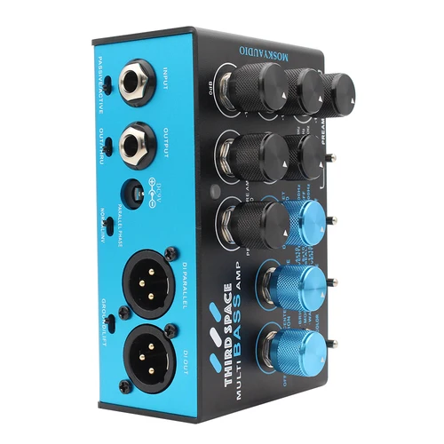 Imagen 2 del producto Mosky Pedal de amplificador de graves multipiano del tercer espacio, Pedal de efecto de simulación de gabinete de estación de bajo sincronizador para bajo eléctrico