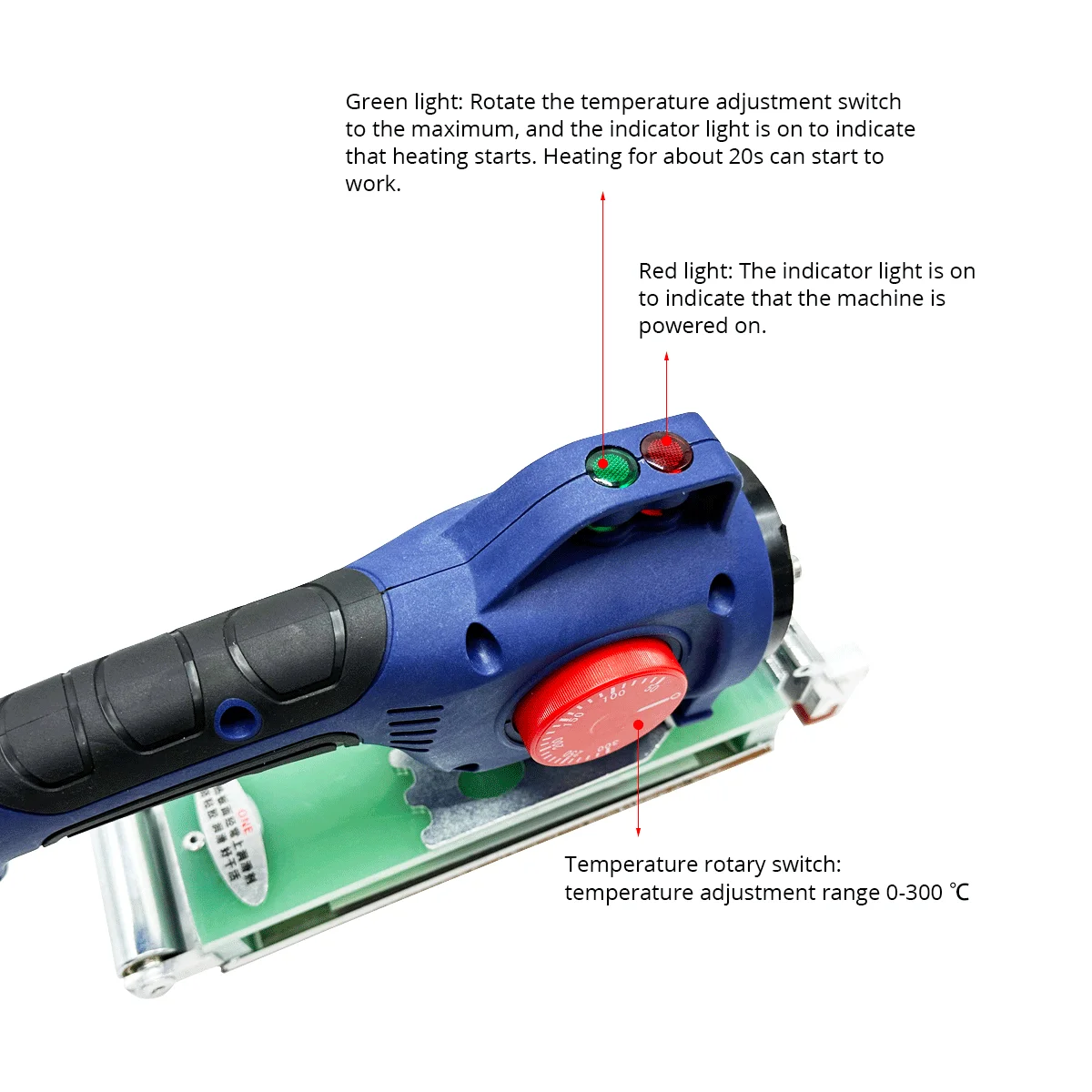 Máquina de borda portátil para carpintaria, 220v, temperatura ajustável, madeira, pvc, borda manual para borda autoadesiva