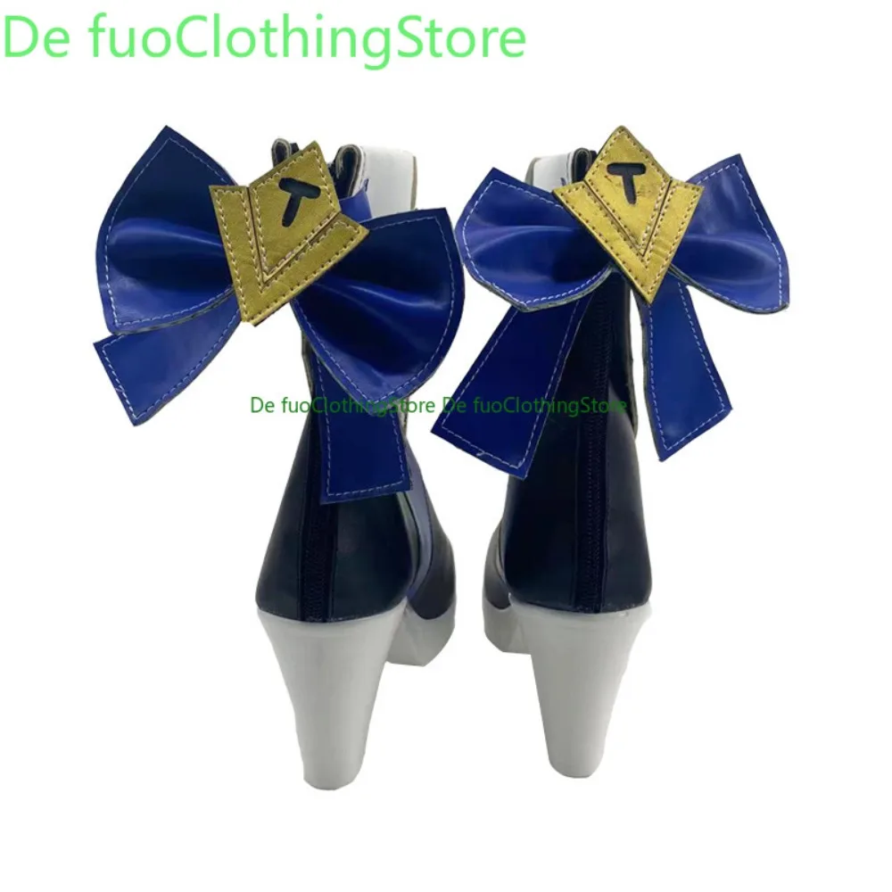 DefuoClothing Honkai: Star Rail Herta Cosplay Schoenen Anime Laarzen Anime Spel Rollenspel Schoenen En Laarzen Halloween Party