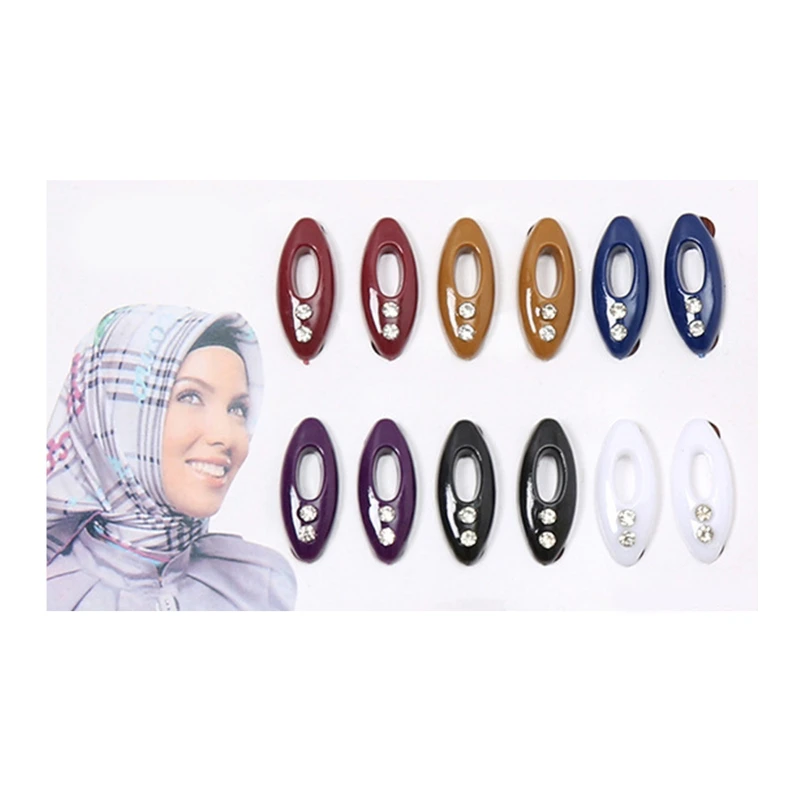 Fashion Scarf Clip Women Hijab Pins Plastic Safety Pins Girls Brooches Accessory Dropsale