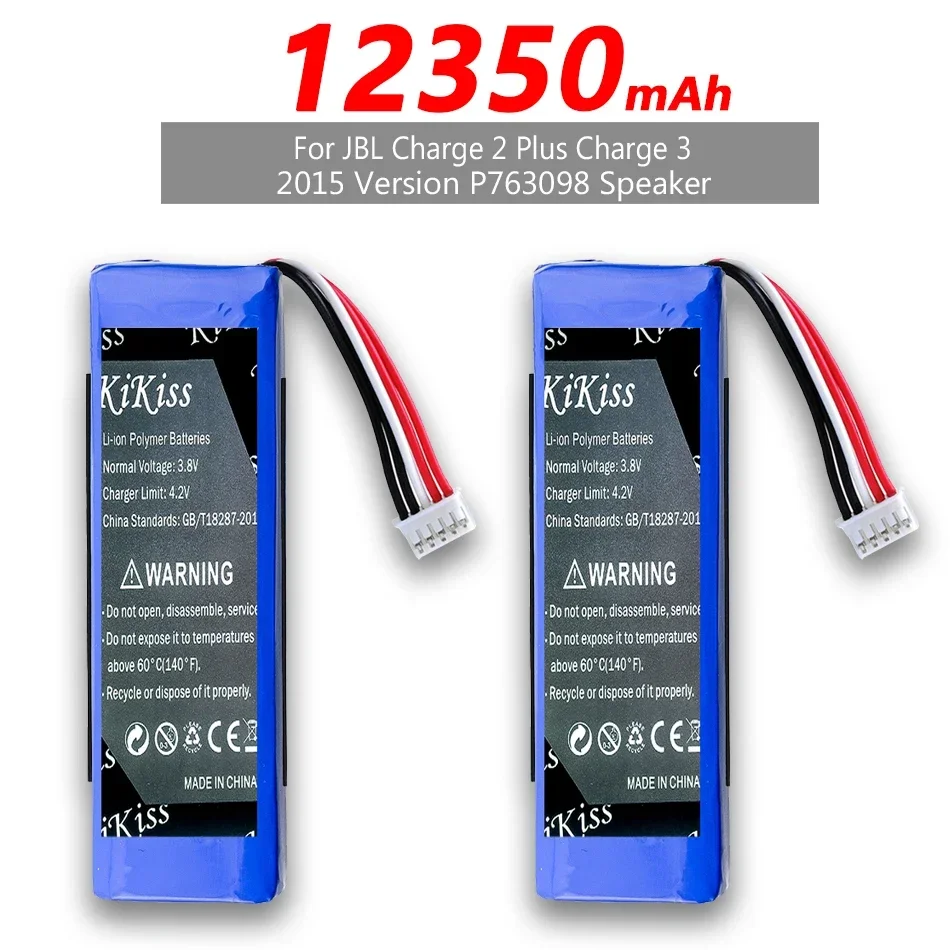 12350mAh GSP1029102R Speaker Battery for JBL Charge 2 Plus / Charge 2+ / Charge 3 2015 Version P763098 Player Batteries Bateria