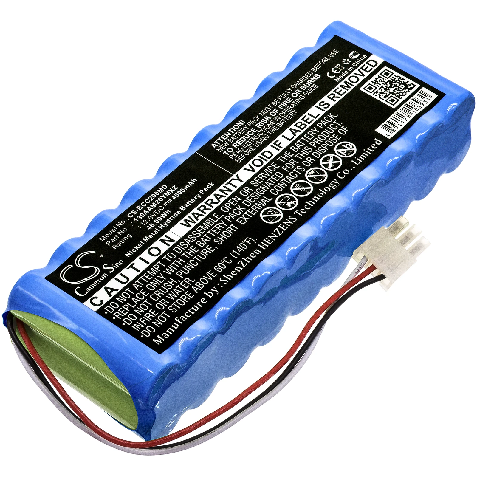 Ni-MH Medical battery for Medical Econet, Bionet, 12.0V, 4000mAh,Compatible with Cardio M Plus,Econte Cardio M,CardioCare 2000