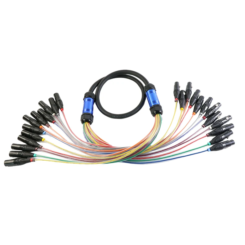 

4-8 Channel 12 Channel 16 Core 24 Channel Mobile Stage Audio Signal Cable Multi-core Microphone Cable