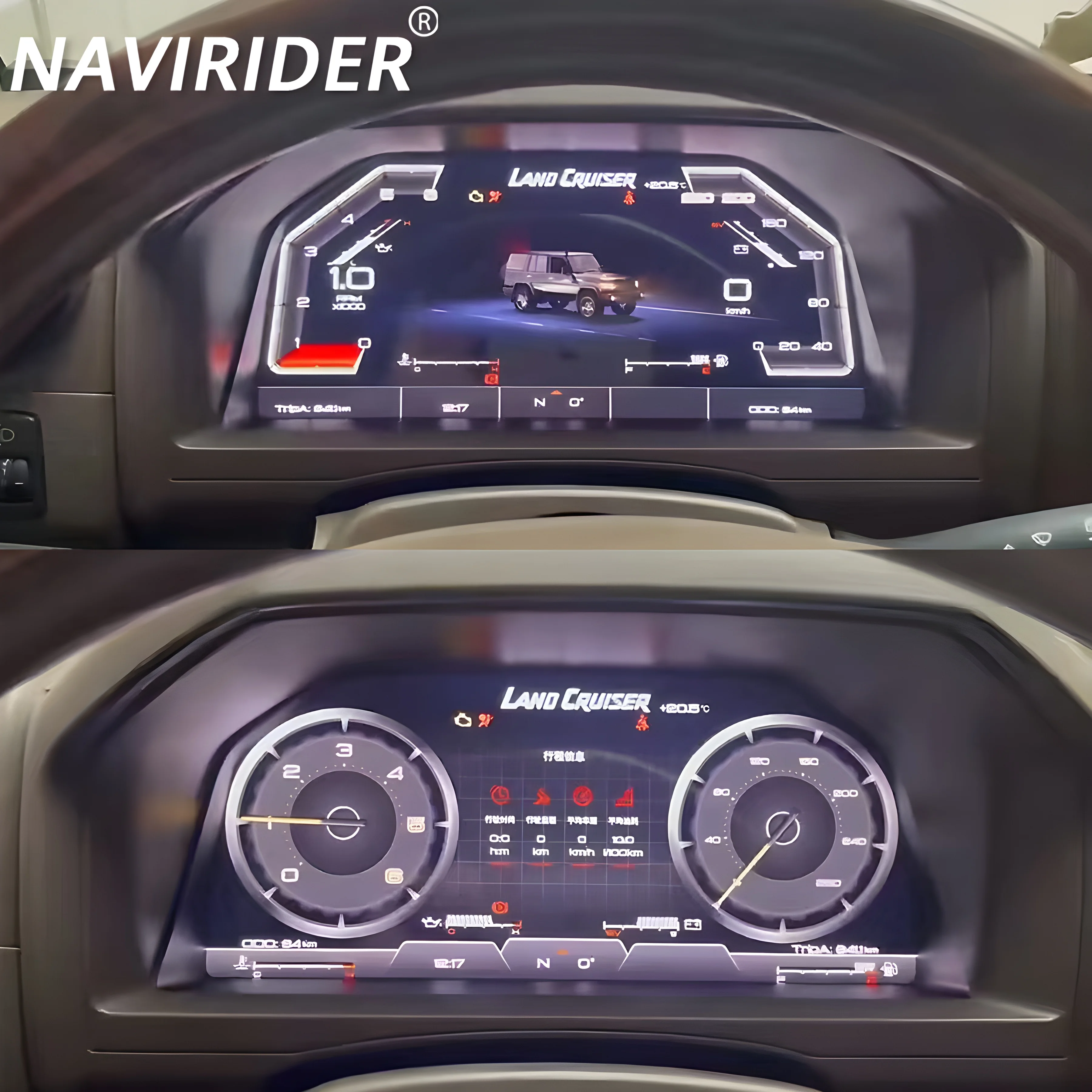 Smart Cluster For Toyota Land Cruiser 70 Series LC70 LC71 LC76 LC78 LC79 Car LCD Dashboard Screen Speedometer Instrument Cluster