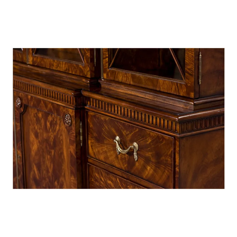 Wine cabinet British neoclassical wine cabinet villa American carved French bookcase furniture