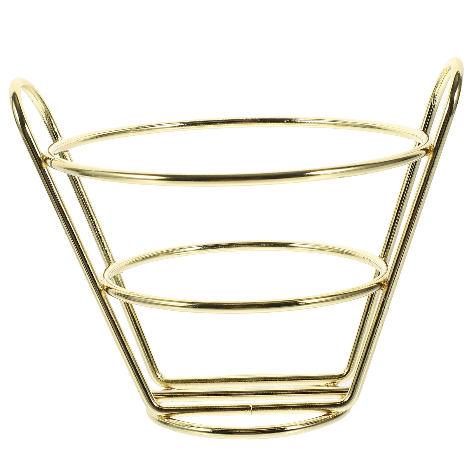

Creative Iron Fried Chicken Basket Hollow Snack Holder for French Fries Metal Food Container Multi Function Storage Household