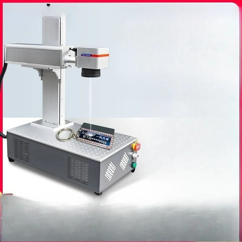 

Desktop fiber laser marking machine Small automatic portable metal engraving, coding and engraving machine