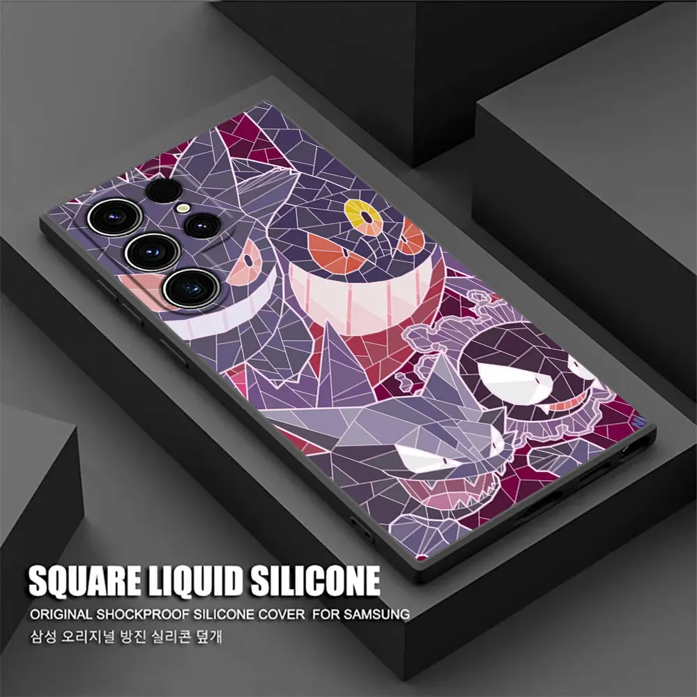 بوكيمون Eevee Umbreon Sylveon الزجاج الملون S25 حافظة لهاتف سامسونج جالاكسي S25 S24 S23 S20 S21 FE S22 Ultra S10 Plus 5G غطاء هاتف