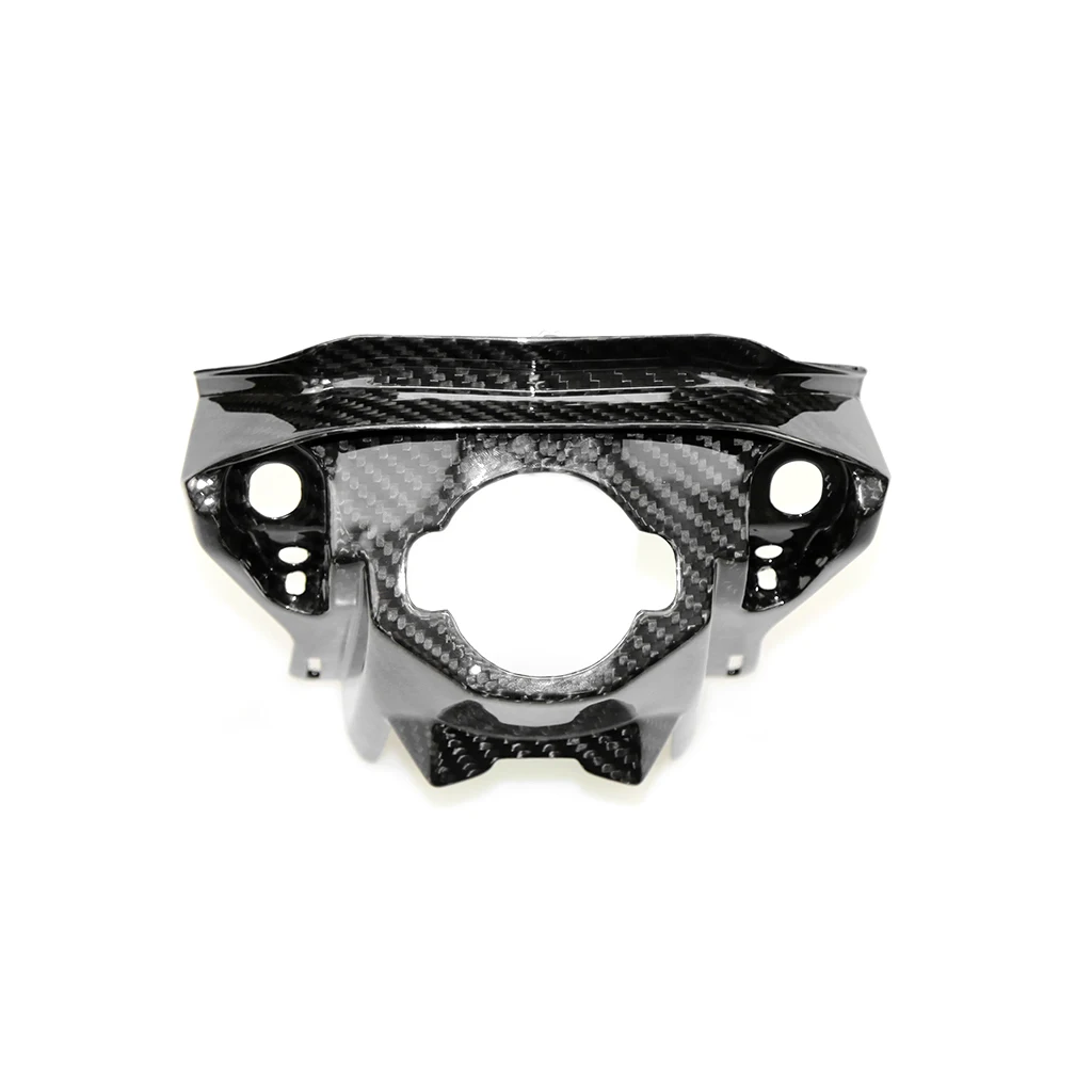 For Honda CB650R CBR650R 2019 Motorcycle Modified Part Carbon Fiber Front Lock Cover Decorative Cover
