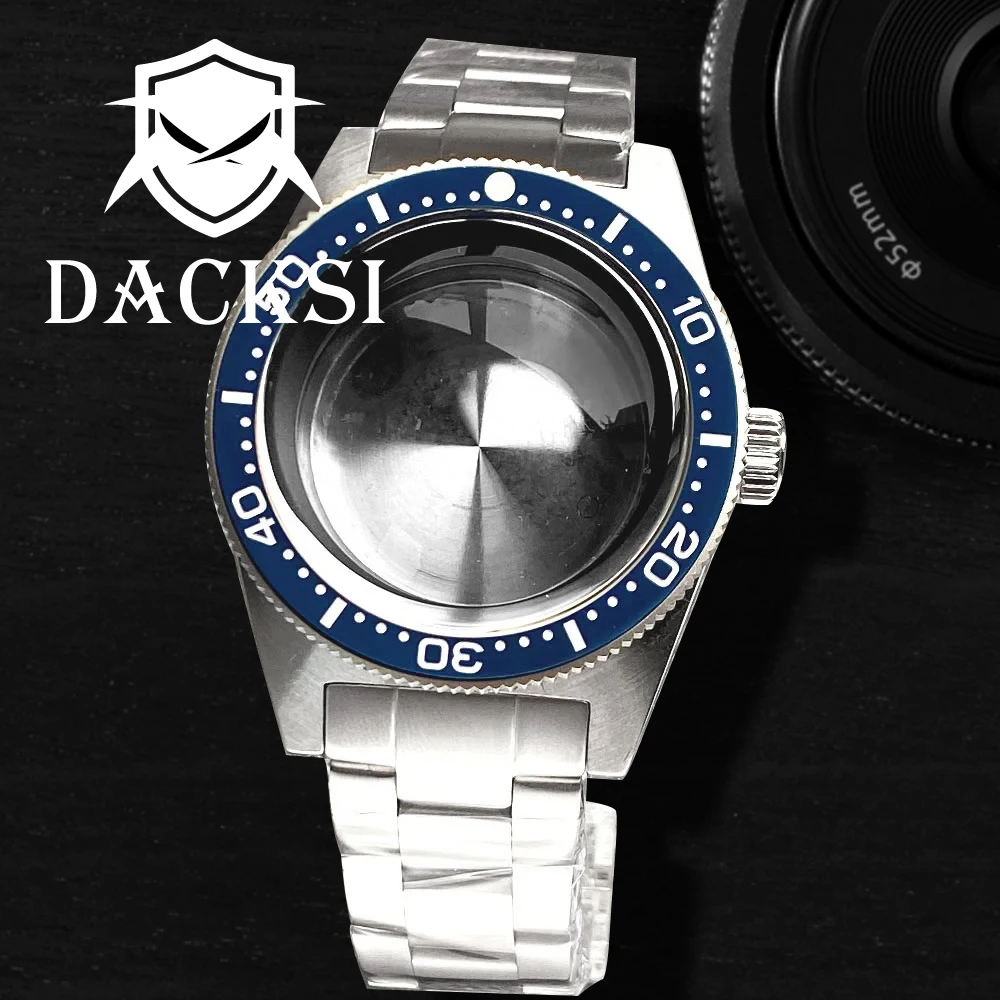 DACKSI 62mas 300M 41mm Dive Watchs Case Bracelet Fit NH35 NH36 ETA2824 PT5000 Domed AR Sapphire Crystal 120 Clicks Ceramic Bezel