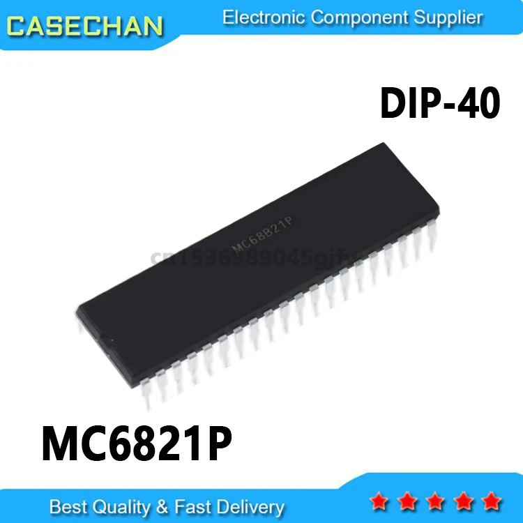 10PCS New and Original MC6821 MC6821P DIP-40