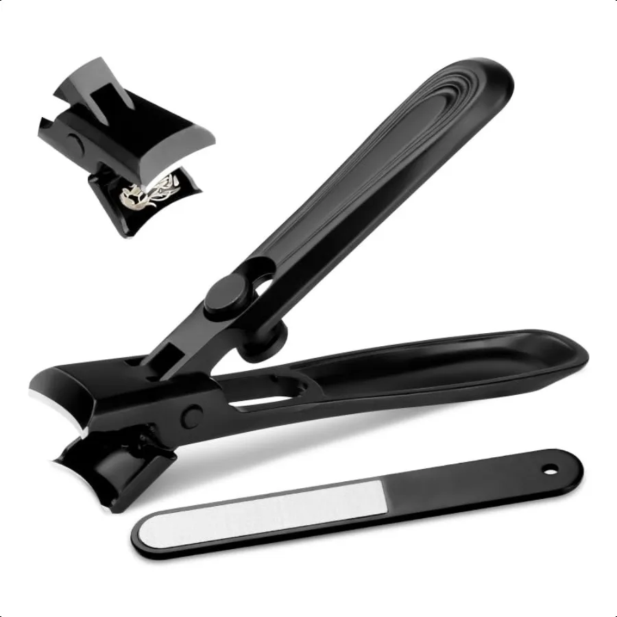 

German Nail Clippers Adult Fingernail Clipper Ultra Sharp Sturdy Heavy Duty Wide Jaw Anti Splash Lock Design Profional Nail Cut