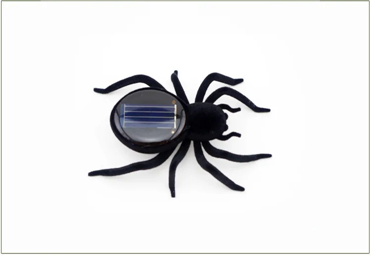 1Pcs Cute Insects Mobile Toys Wholesale Solar Spiders Interesting Mini Solar Toys Insects Teaching Fun Gadgets Toys Gifts