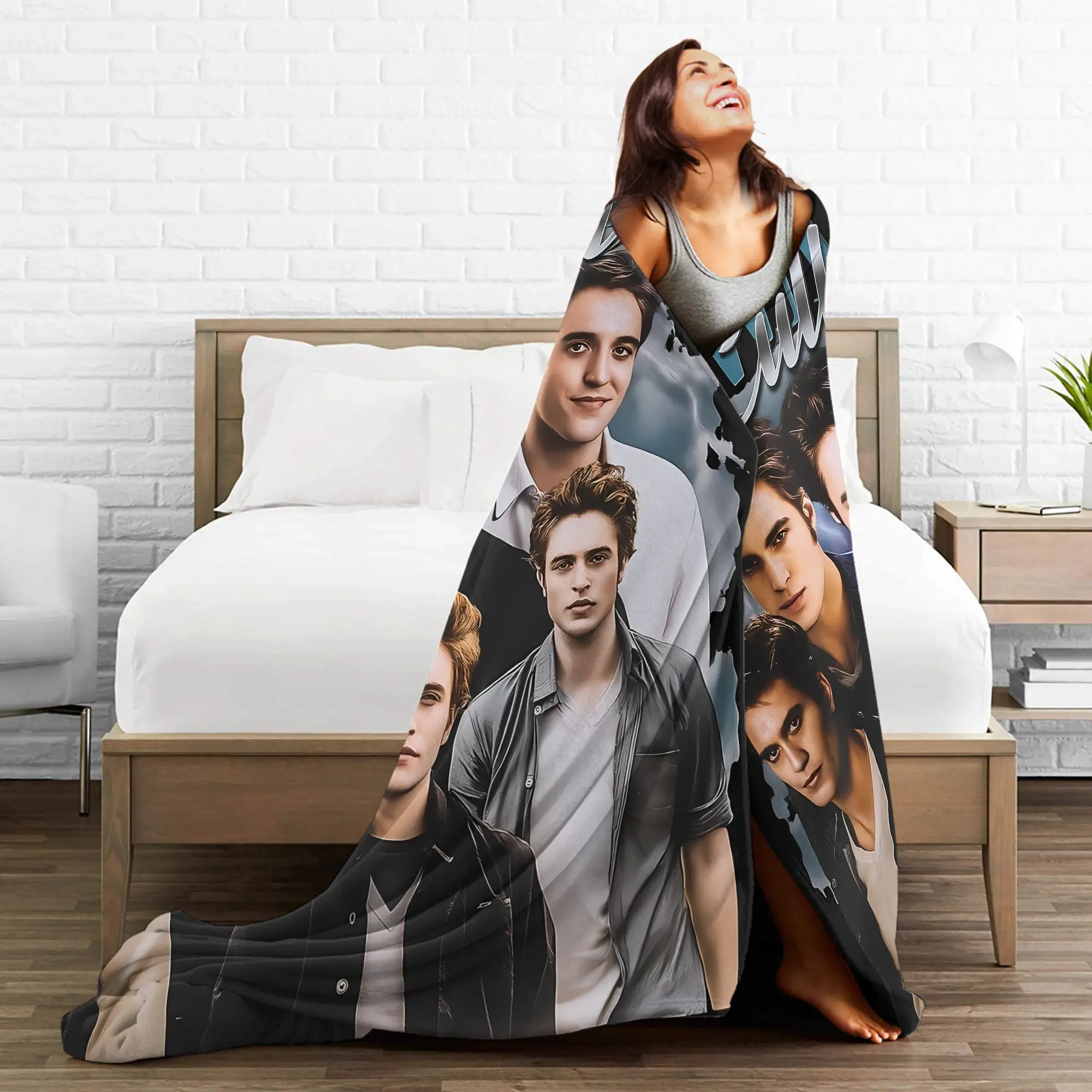 جاكوب الشفق ساغا سوبر البطانيات الدافئة الطلاب أفخم الفراش يلقي طباعة غرفة المعيشة الفانيلا المفرش أريكة غطاء سرير