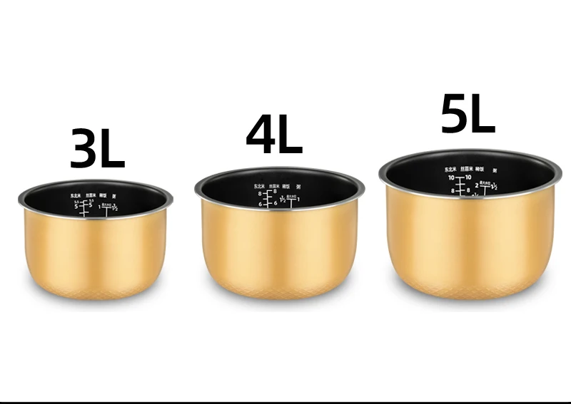 

3L/4L/5L Non-stick Pot Rice Pot Inner Gall gold Crystal Inner Accessories Cooker Parts electric Pressure Cooker Liner