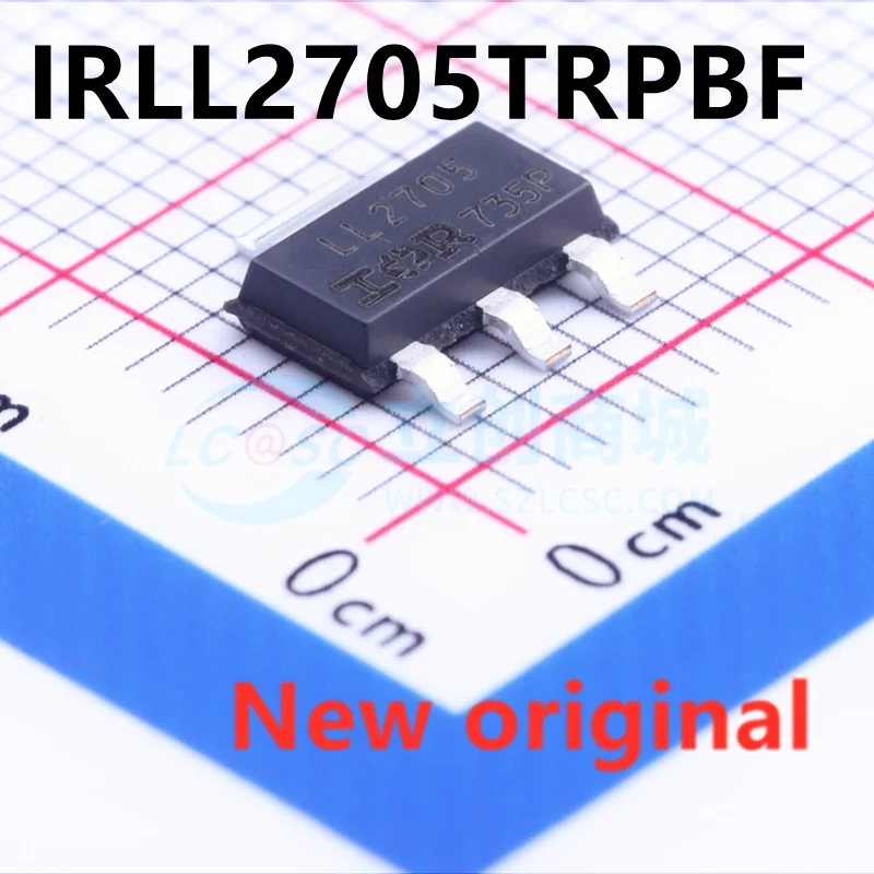 

10PCS New original IRLL2705TRPBF LL2705 SOT-223 3.8A 55V MOS field effect tube MOSFET