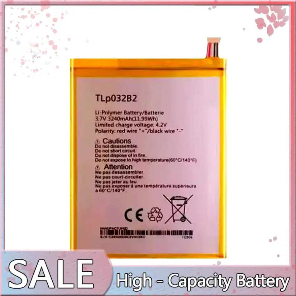 

For Alcatel One Touch Pop 7 Pixi 8 P310A Tablet Battery TLp032B2 TLp032BD Reliable Power 3240mAh