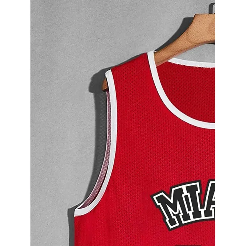 Summer Men\'s New Fashion James 23 Jersey Mesh Sweat-Absorbing Basketball Jerseys Comfortable Breathable Leisure Sports Tank Top