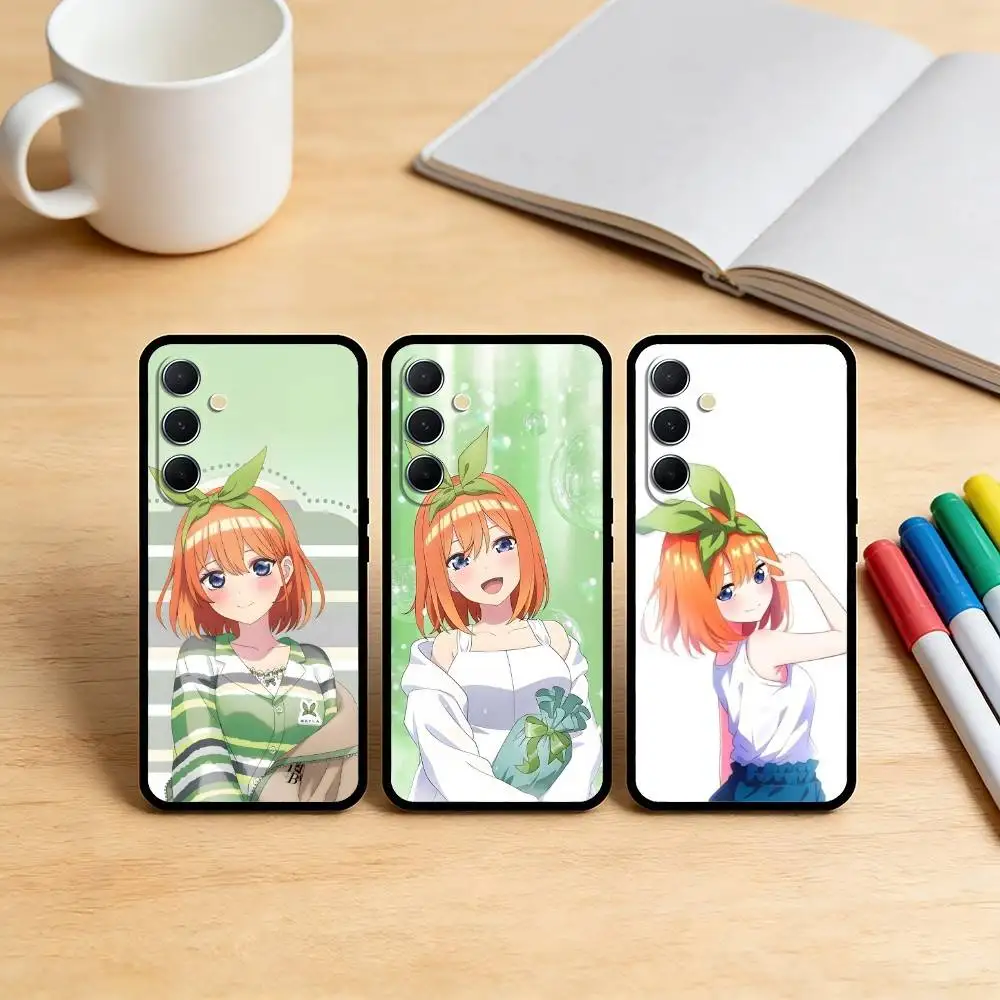 Energetic N-Nakano Yotsuba Animation Phone Case For Samsung S25,S24,S21,S22,S23,S30,Ultra,S20,Plus,Fe,Note,10,9,5G Black Cover