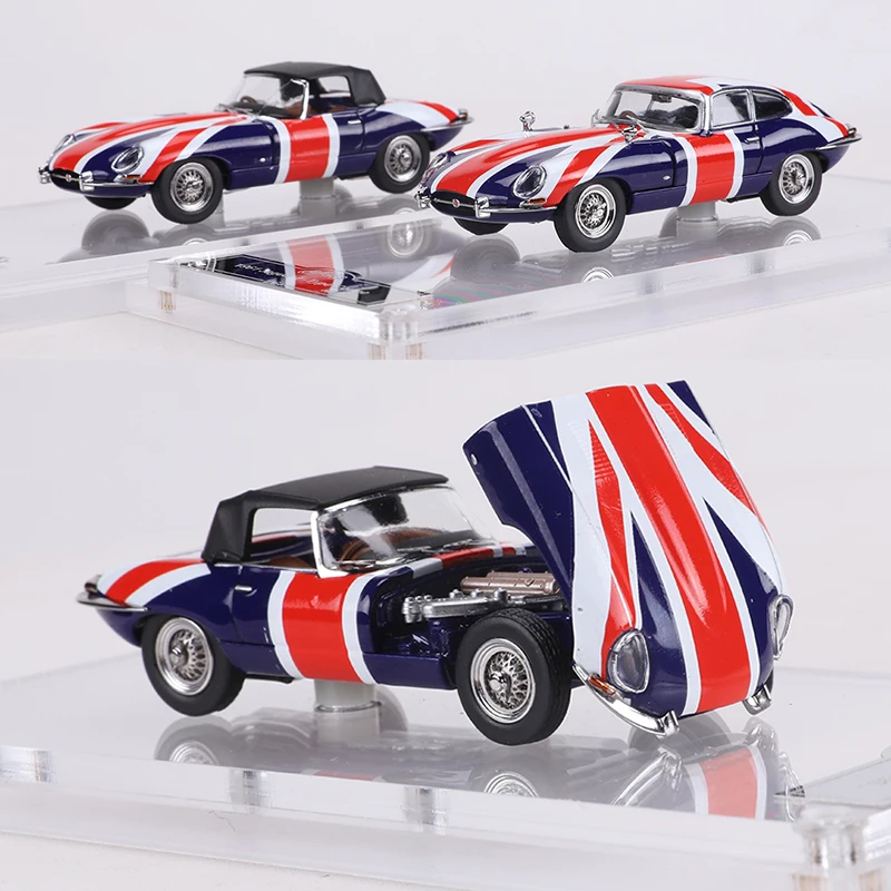 GFCC 1:64 1961 Jaguar E-Type Roadster/Coupe Alloy Model Car view 2