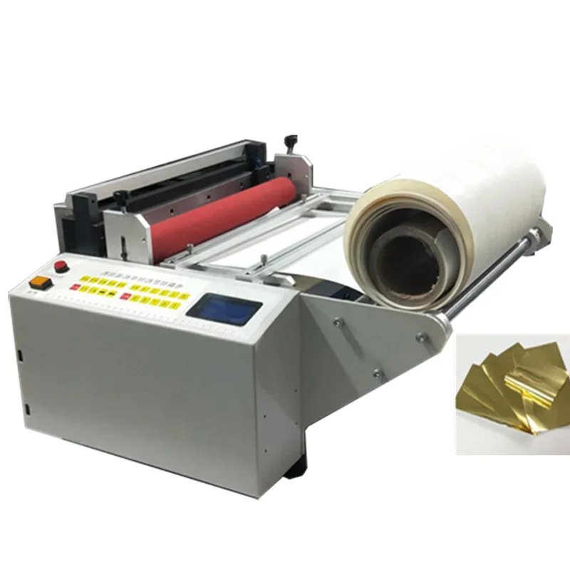 Microcomputer Fabric Paper Pvc Pe PET Protective Film Roll To Sheet Measuring Cutting Machine