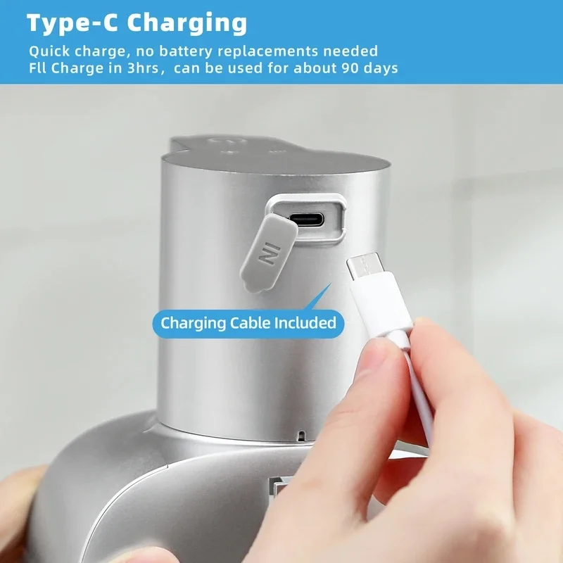 Smart Sensor Touchless Foam Soap Dispenser Wall Mounted 500ml Rechargeable Automatic Hand Soap Dispenser For Bathroom Kitchen Ho - view 4