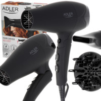 2500W Hair Dryer, Folding Handle, Diffuser, Concentrator-Adler Professional AD2267