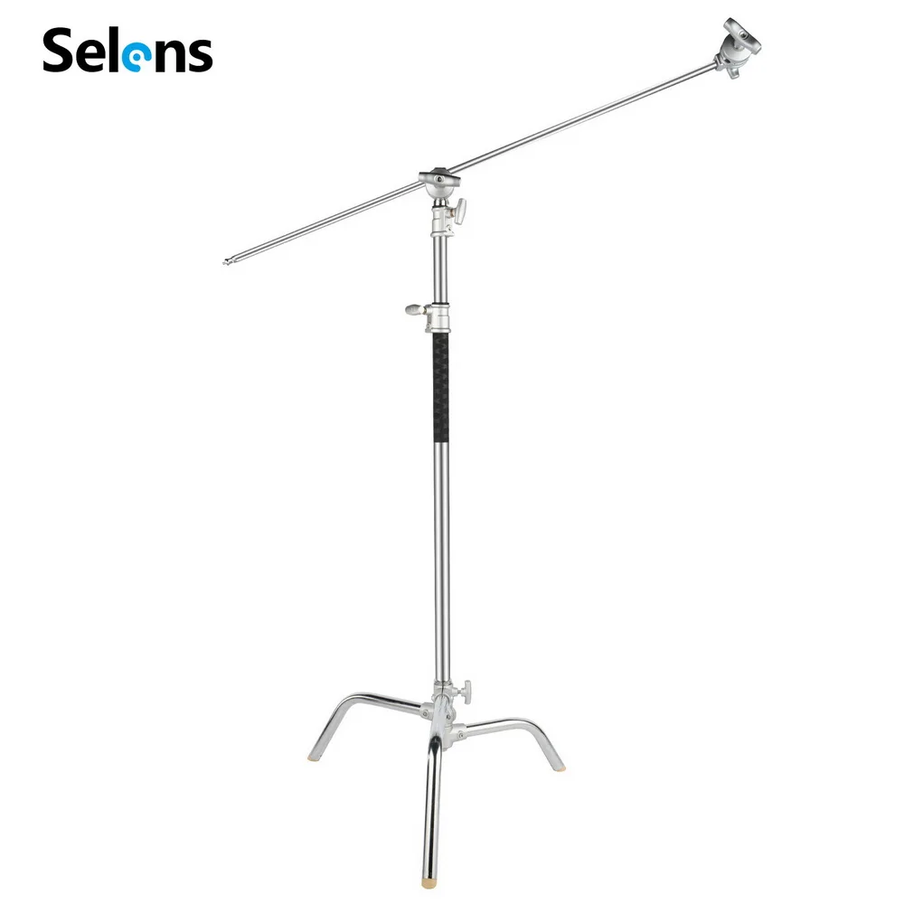 

Selens 40″ Stainless Steel C-Stand Tripod Grip Head & Arm Magic Leg For Photography Studio Spot Light,Softbox,Light tool
