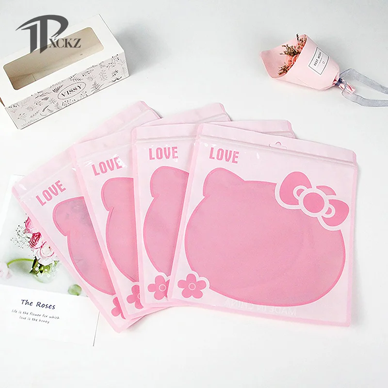 5/10/20PCS Sanrio Transparent Ziplock Bag Hello Kitty Cinnamoroll Kuromi My Melody Preservative Bag Candy Gift Bag