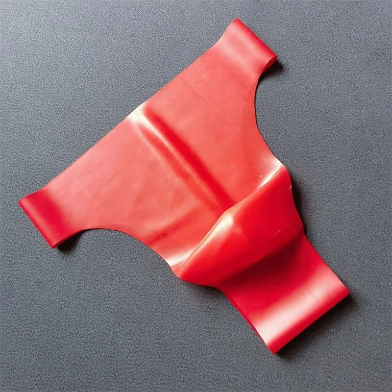 ملابس داخلية للرجال اللاتكس G-سلاسل مثير سلس سيور المطاط ملخصات ملهى ليلي نادي القطب الرقص الذكور الملابس الداخلية سيسي سراويل BF ﻿