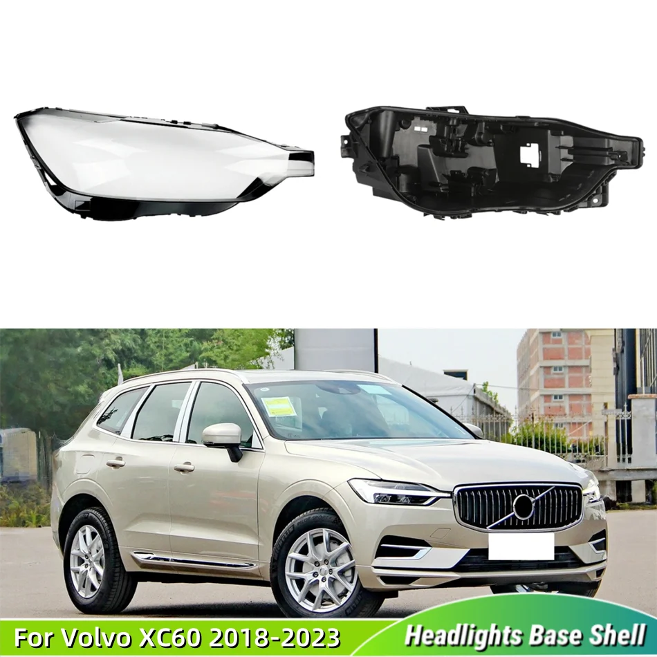 For Volvo XC60 2018 2019 2020 2021 2022 2023 automotive parts and accessories Car Base Head Lamp Shell Light Holder Glass Lens