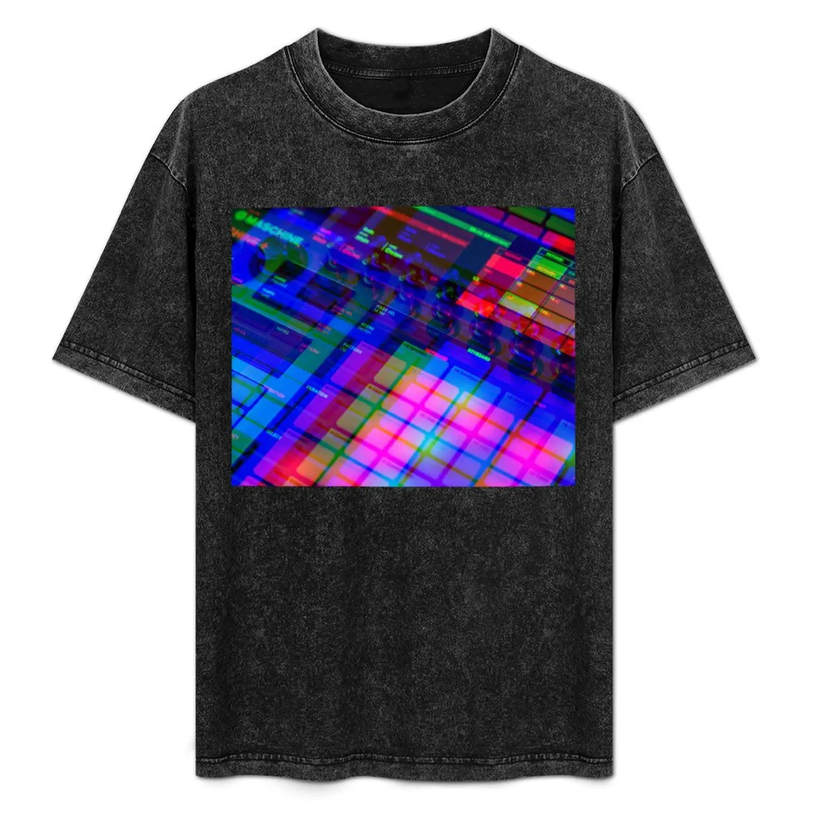 Camiseta Maschine+ Maschine Plus com estampa de fãs, casual, de manga curta, para férias