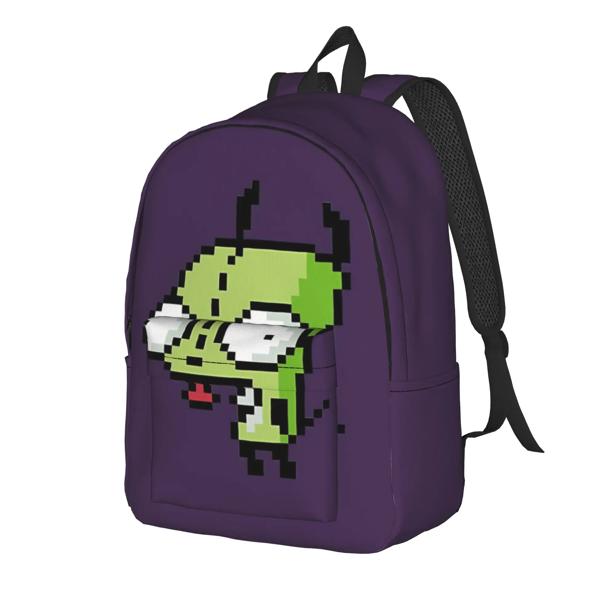 Back to school season chaotic alien Knapsack Invader Zim Office Staff  Casual Backpack