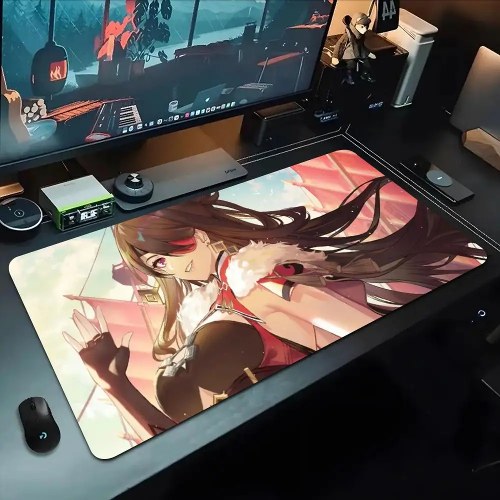

beidou genshin Mouse Pad 500X1000 mm Large Gaming Mousepad Gamer XL Rubber Otaku Keyboard Pad Laptop Desk Mat