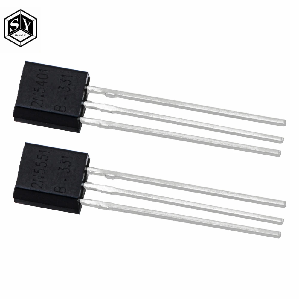 50pcs/lot Transistor DIP 2N5551 2N5401 5551 5401 TO-92 (25PCS* 2N5401+25PCS* 2N5551 )