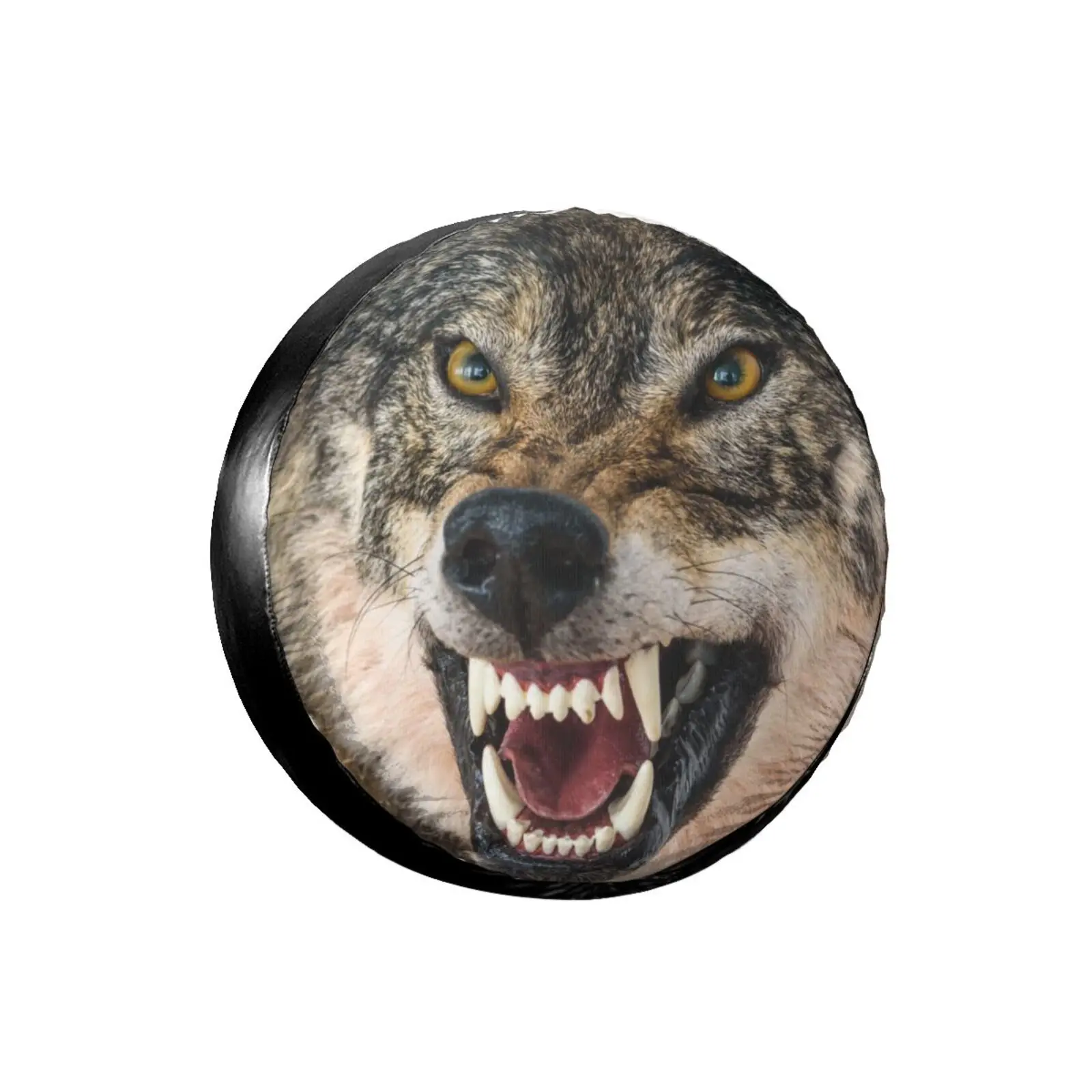 Wolf,3D Printed Wolf Spare Tire Cover Waterproof Dust-Proof UV Sun Wheel Tire Cover Fit For Jeep,Trailer