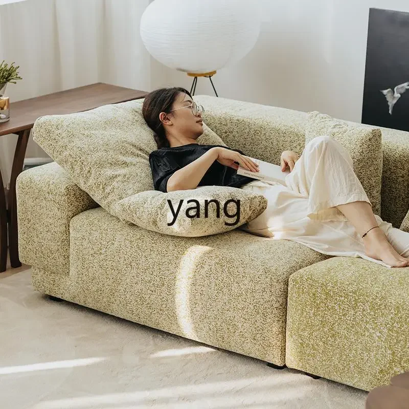 Lmm sofa living room double-sided small apartment modern simple double module fabric tofu block