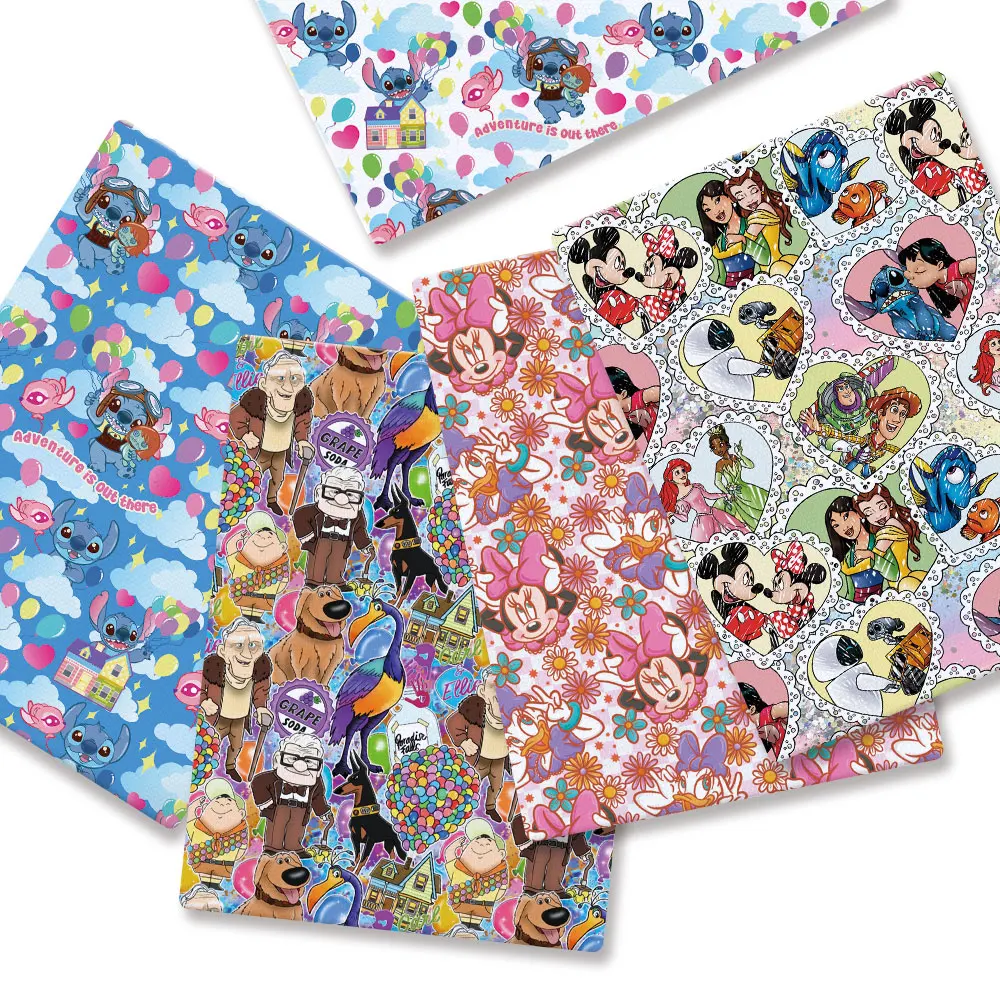 

Disney Mickey Mouse Cartoon Hot DIY handmade sewing patchwork quilting baby dress home sheet140cm printed fabric kids51077