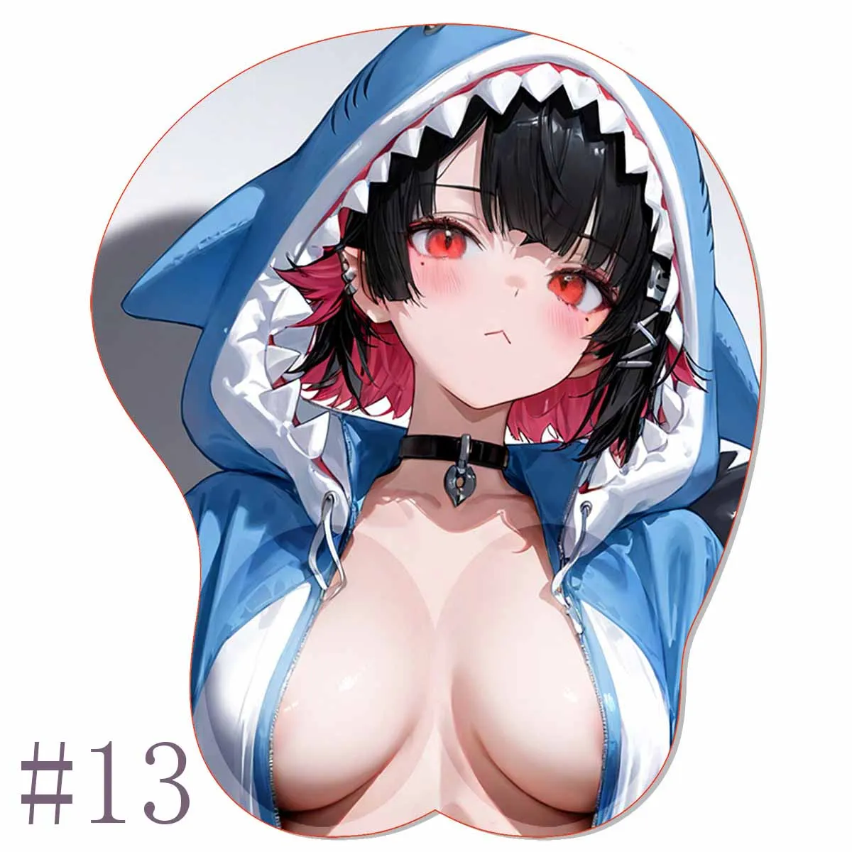 Anime Z_Zenless Z_Zone Zero OPPAI Non-slip Mouse Pad LED Backlit ZZZERO Ellen Joe 3D Mousepad Gel Padding Gaming Hentai Mat