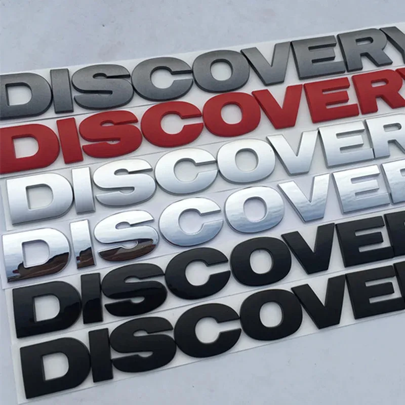 Для Land Rover DISCOVERY капот задний багажник логотип наклейка круглый шрифт письмо эмблема значок аксессуары для стайлинга автомобилей Для Land Rover DISCOVERY капот задний багажник логотип наклейка круглый шрифт письмо эмблема значок аксессуары для стайлинга автомобилей