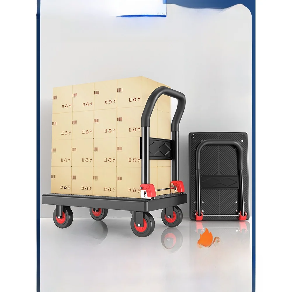new-portable-hand-pulled-cargo-flatbed-trolley-silent-moving-vehicle-household-lightweight-convenient-high-strength-plastic