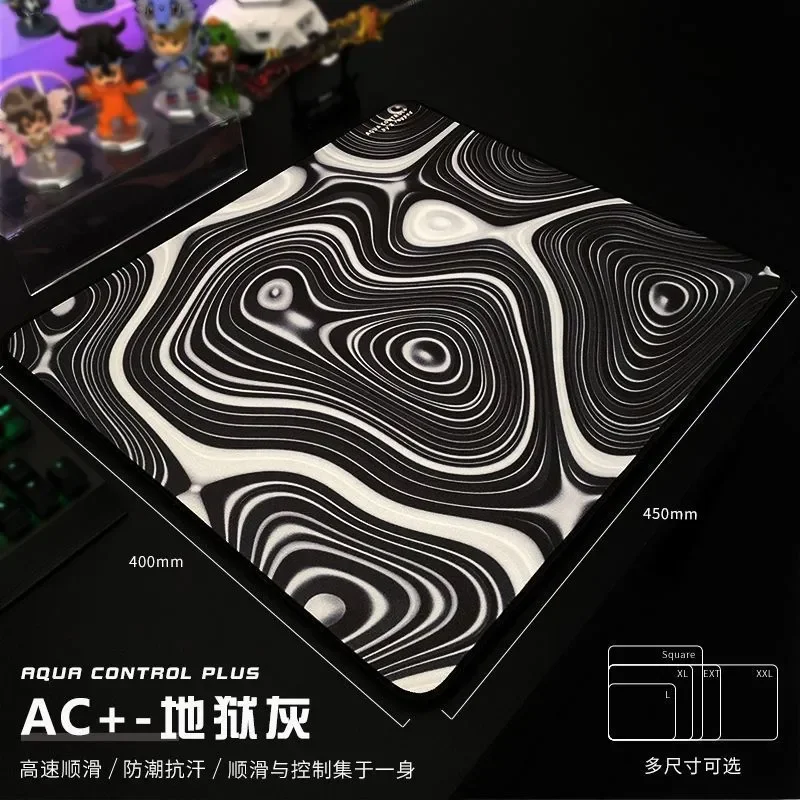 Colorful Topographic Map Glass Mouse Pad HD Custom Tempered Upgrade Smooth FPS Esport Office Mouse Mat Desktop Computer Desk Pad