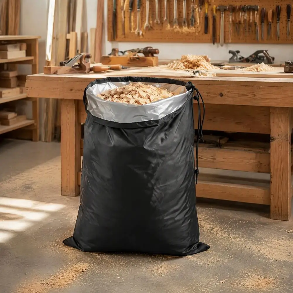 1/2Pcs Wood Shredder Collection Bags, Large Capacity Oxford Cloth Drawstring Bag, Heavy Duty Storage Bag for Wood Chips