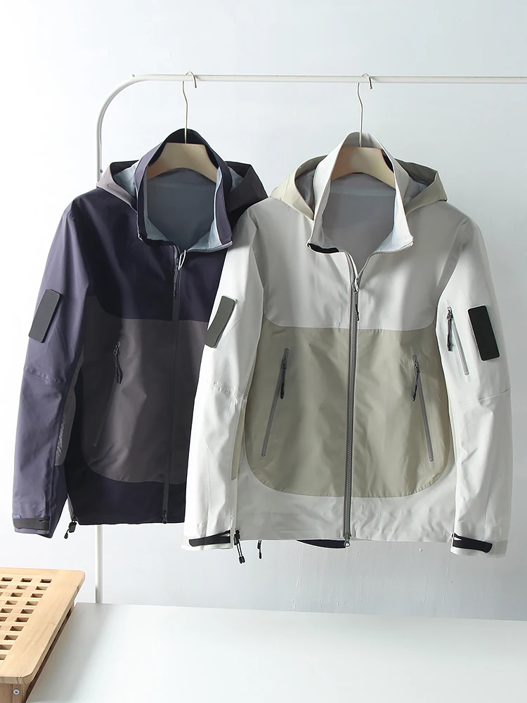 

Waterproof Hardell Outdoor Jaet Men's Autumnal Full-Day Functionali Windproof Youth Trendy Long Sve Loose Fit Coat