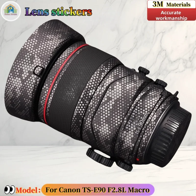 

TSE90 For Canon TS-E90 F2.8L Macro Camera lens sticker, DIY skin, Precision tailoring wear-resistant protective film